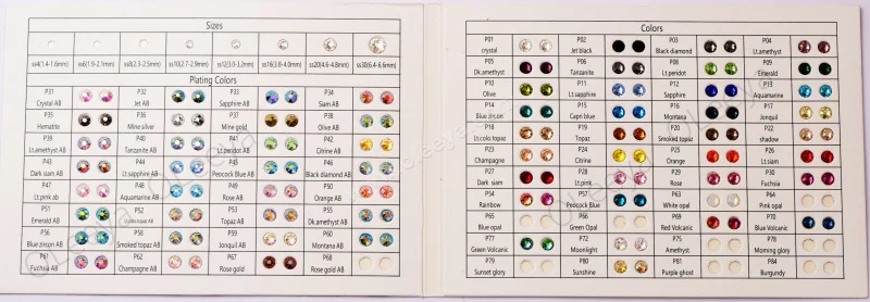 OLeeya Best Quality 2088 Xirius16 Cut 8 Big 8 Small Cut Glass Crystal AB Flat Back Non Hot Fix Nails Rhinestones for Decorations