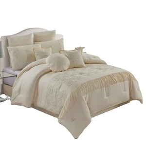 Comforter Factory Microfiber Embroidery Bedroom Bedding Comforter Set Luxury for Living Room