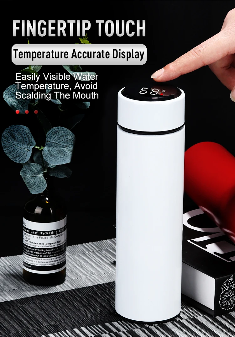 Temperature Display Thermos Stainless Steel Intelligent Water Bottle