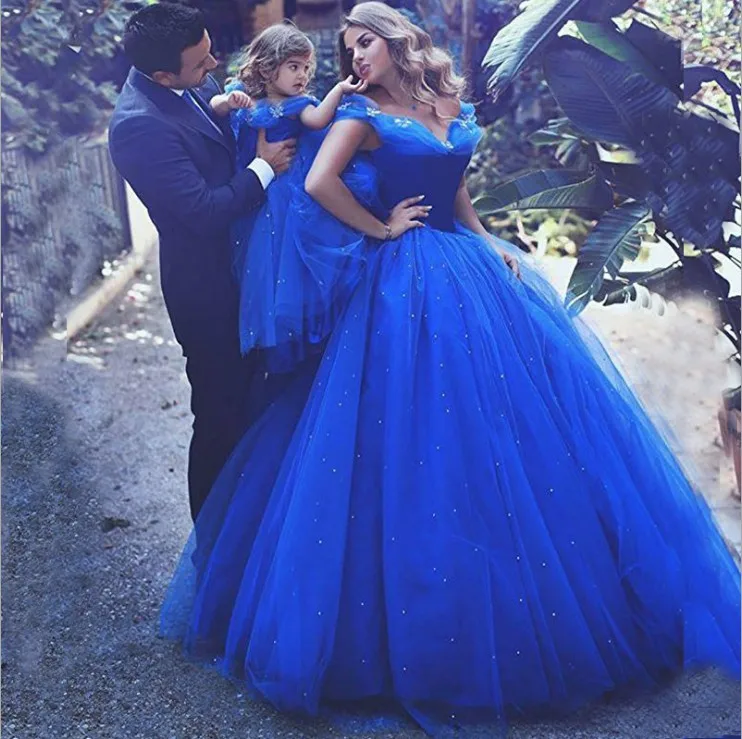 Royal blue gown for shops ninang