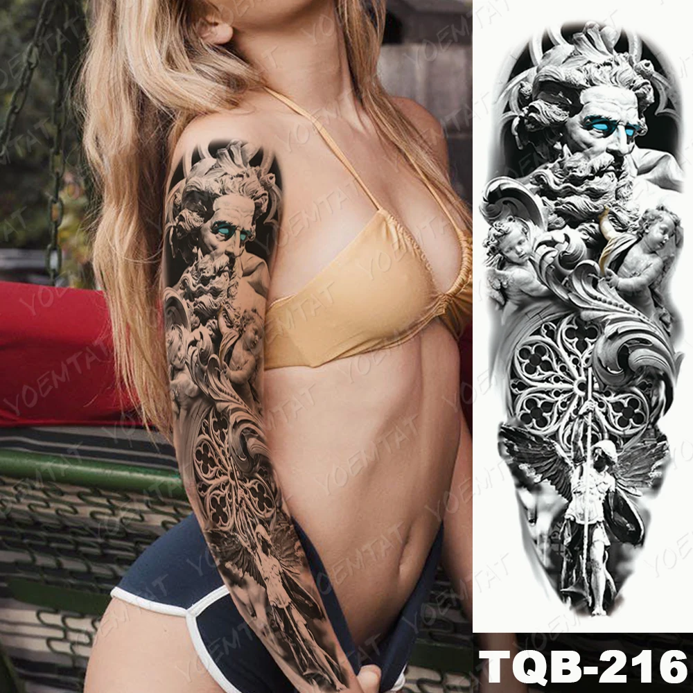 Hot Sale Custom Adult Full Arm Sleeve Skin Body Temporary Tattoo Sticker  for Women| Alibaba.com