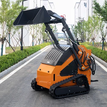 Earth-moving Machinery 1 Ton Skid Steer Loader Backhoe Loaders Machine Customized Tracked Skid Steer Loaders Free Shipping