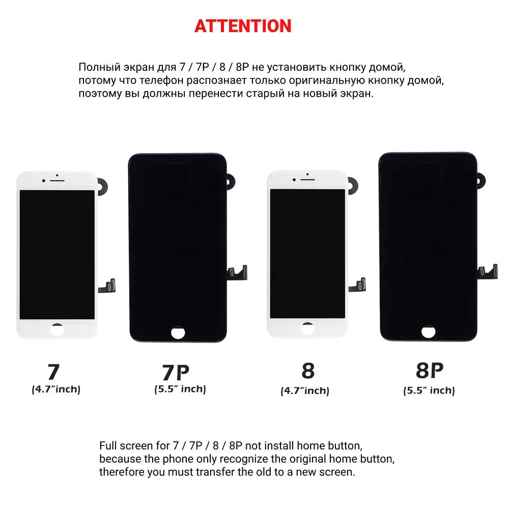 Layar Lcd Ponsel Iphone 7 Plus,Display 
