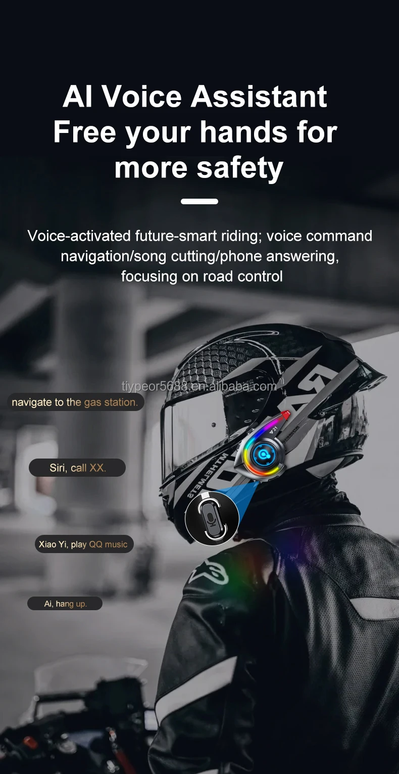 product tiypeor noise cancelling bicycle headphone for motorcycle helmet communication systems bluetooth helmet headset-5