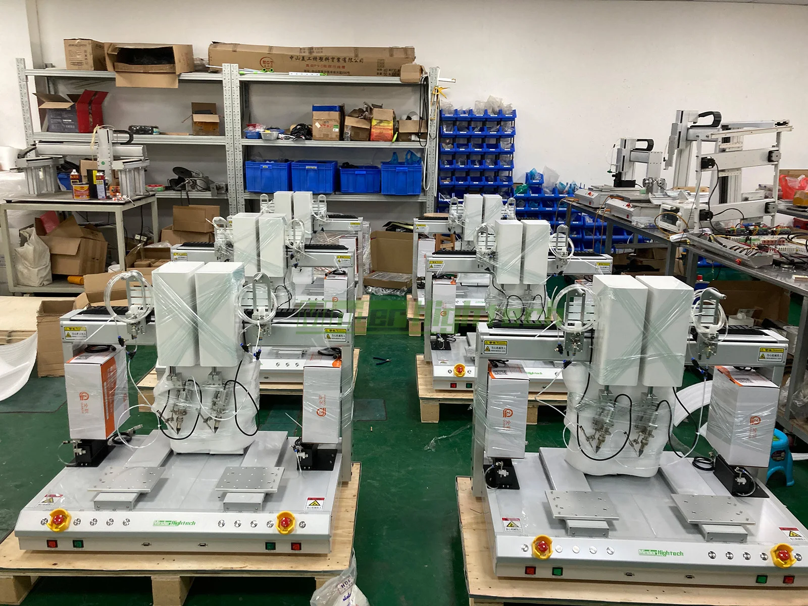 MD-DD-T53311R Desktop 4 Axis Single Head Dual Platform Automatic Soldering Machine