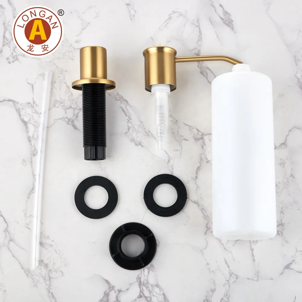 Longan Rechargeable Push Hand Sanitizer Liquid Soap Dispenser 1000 Ml Lotion Pump Gold Lotion Dispenser Factory China