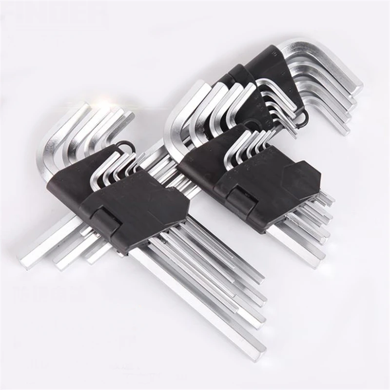 Wholesale 9 Pcs Metric L Type Hex Key Set High Quality Allen Key Hex