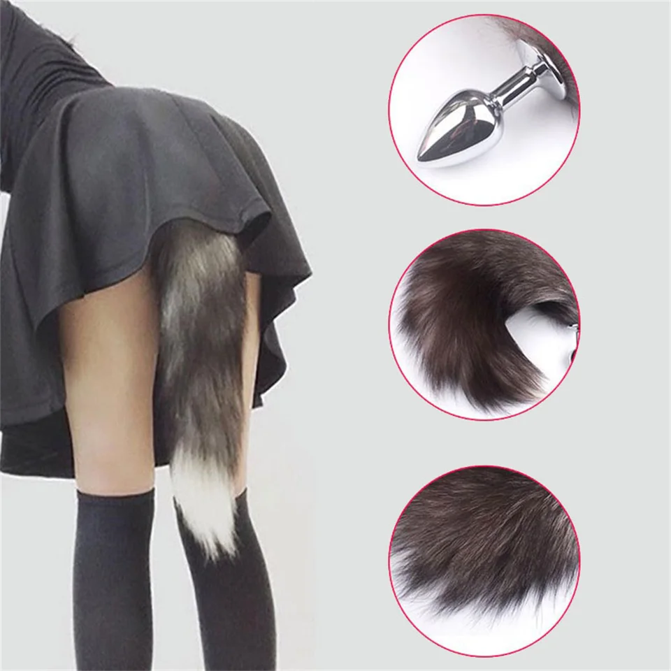 Frisky Stainless Steel Anal Butt Plug with Fox Tail Adult Toys for Men &  Women Mental Stimulation Sex Toys