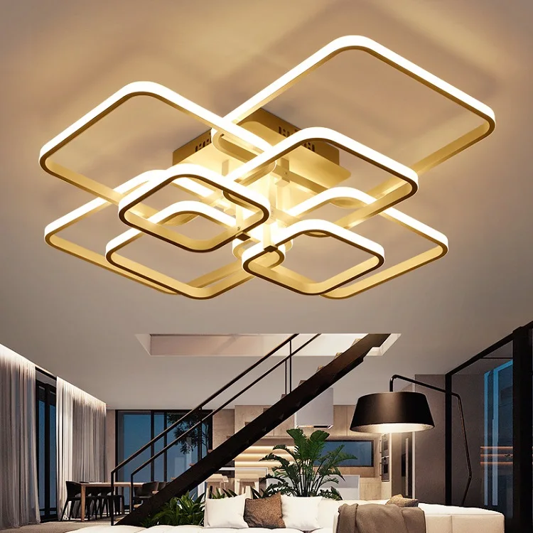 Postmodern Nordic Simple Combination Ceiling Light LED Source White Shade for Study Bedroom Living Room