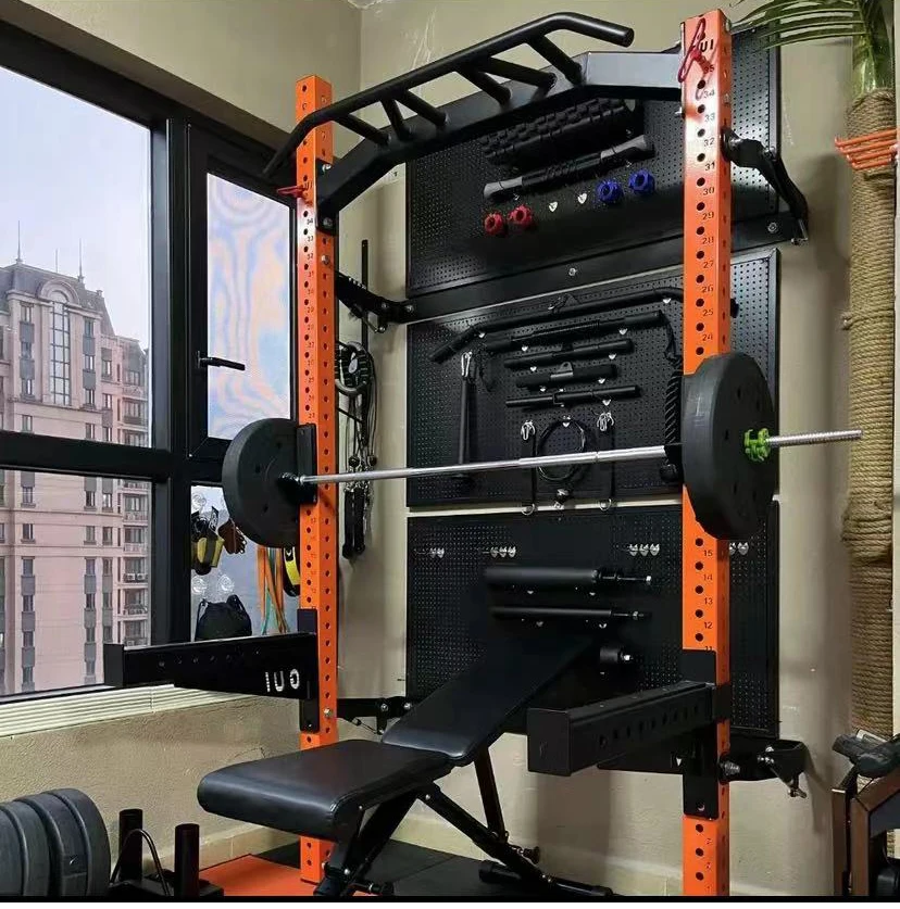 Home Gym Equipment Build Folding Squat Rack Home Use Fitness