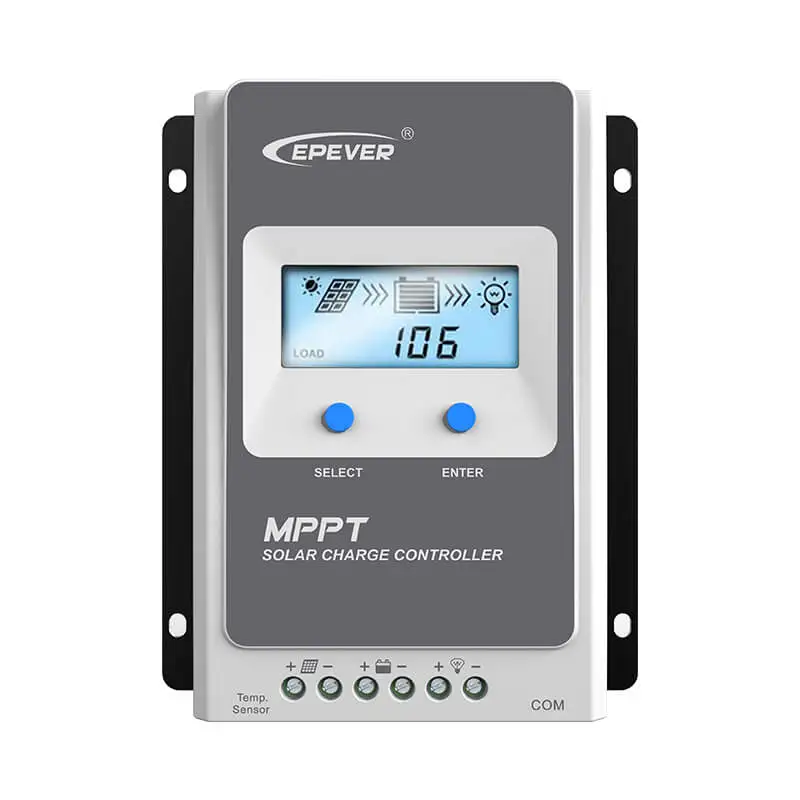 EPEVER Tracer AN Regolatore Di Carica Solare MPPT 40A 12/24V - Tracer4210AN, Efficienza 98%, Display LCD, Rilevamento Automatico, Per Batterie Al Litio, Gel, Acido
