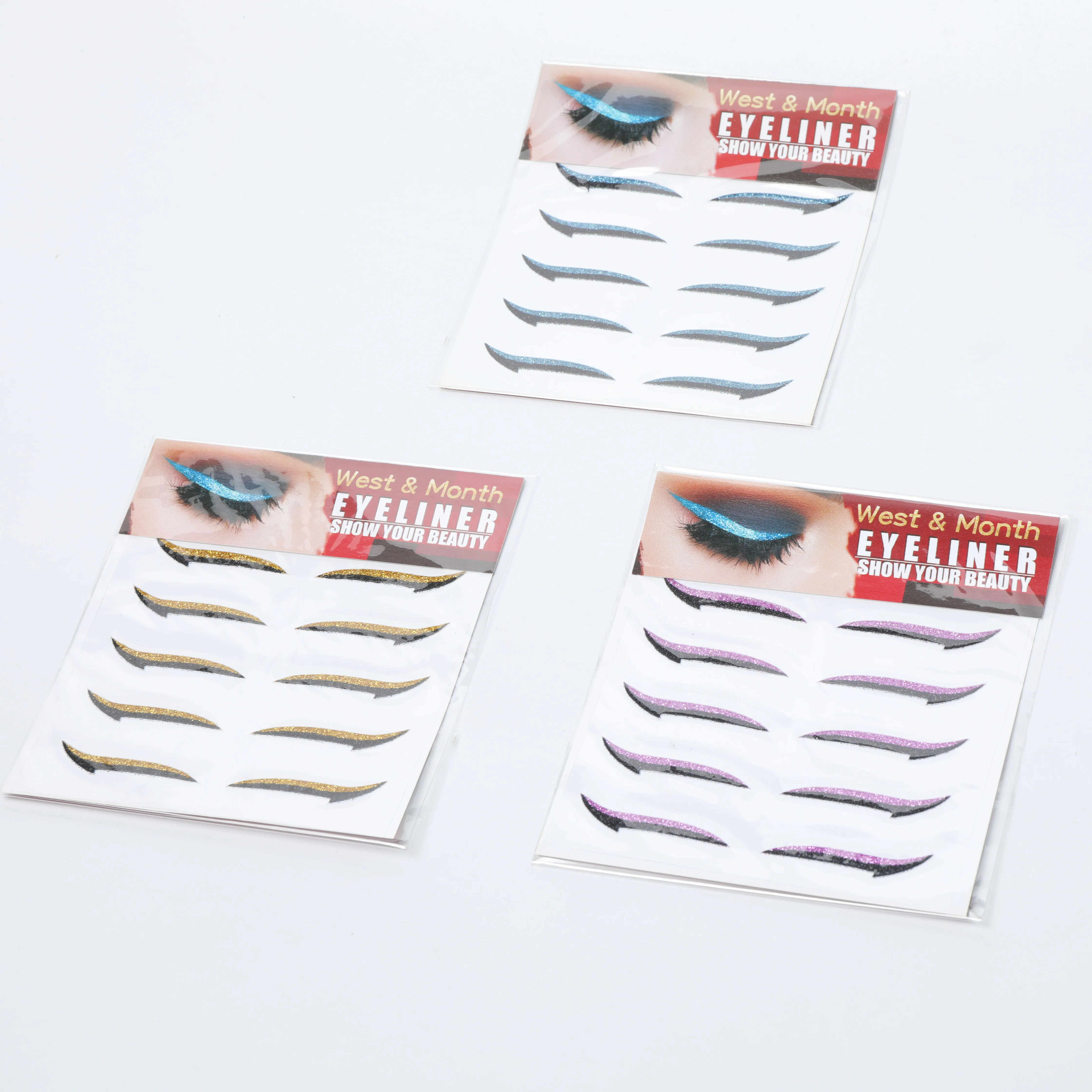 Hot Sale New Design Party Reusable Glitter Eyeliner Makeup Eyelash