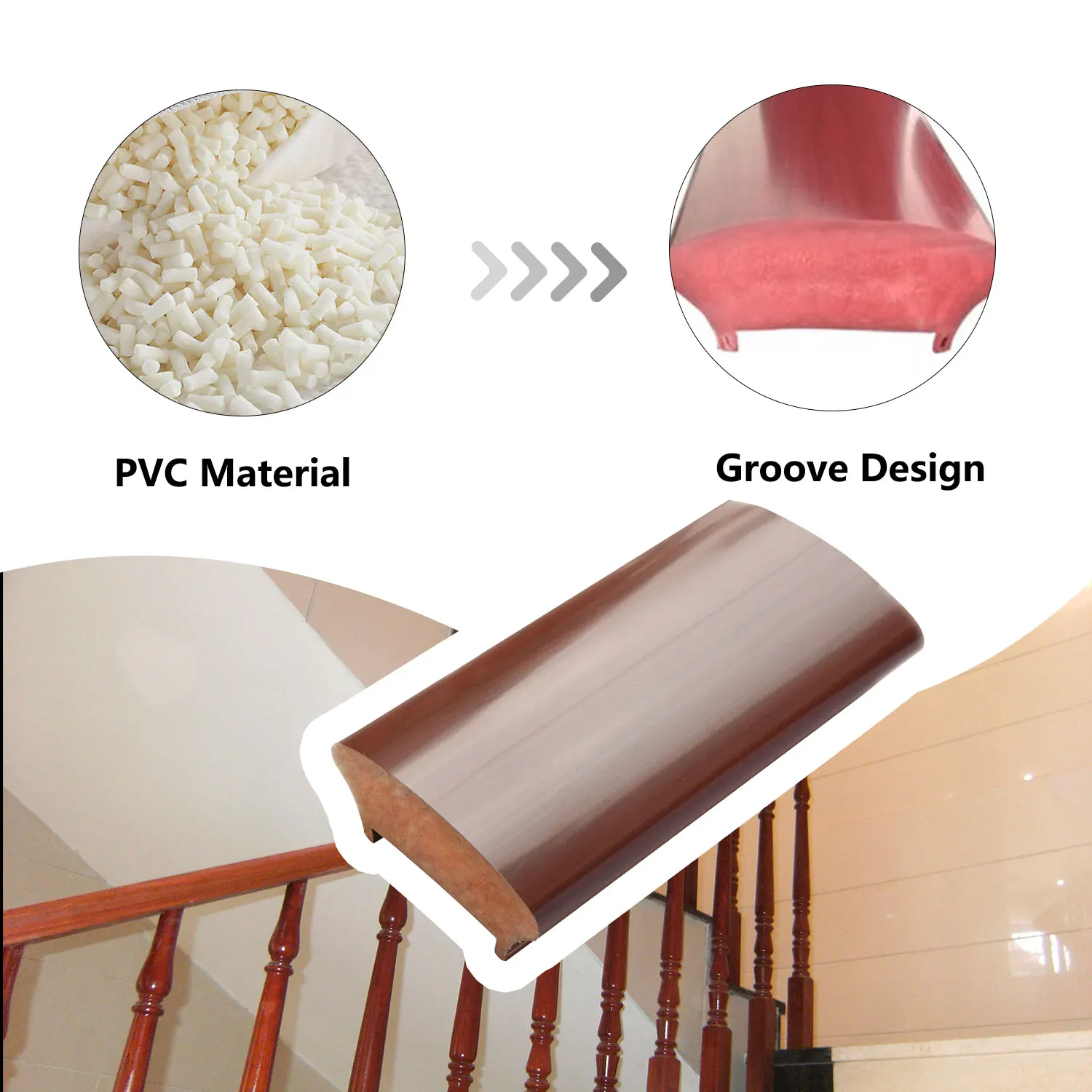QUEST Barandilla PVC 8x40mm, 1m, pasamanos escalera PREMIUM, bleu marine | Leroy Merlin QUEST Barandilla PVC 8x40mm, 1m, pasamanos escalera PREMIUM, bleu marine | Leroy Merlin