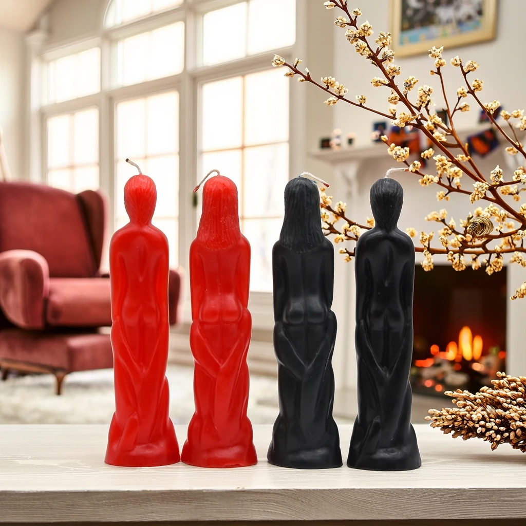 Scented Female Male Human Figure Body Candles Paraffin Wax Decorative Colored Candles for Witch Bougie Catholique