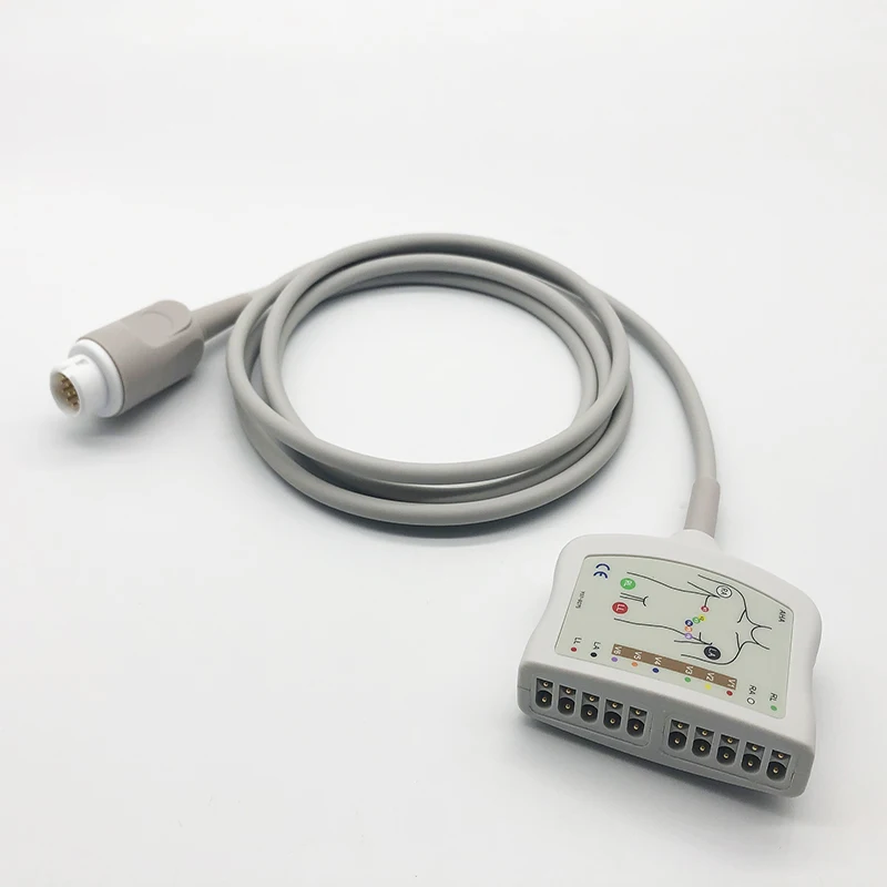 Câble de tronc de V8 EKG/ECG d'élite d'IEC/AHA 01.57.471168-10/01.57.471072-10 Edan