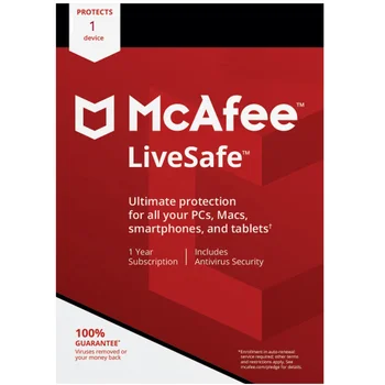 24/7 Online Ready Stock Email Delivery McAfee LiveSafe 2022 1 Device 1 Year Bind Key Security Software Download Code