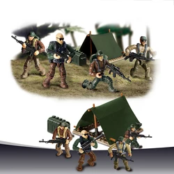 Экшн-фигурки в стиле милитари разных стилей со строительными блоками игрушки для детей фигурки спецназа сборные