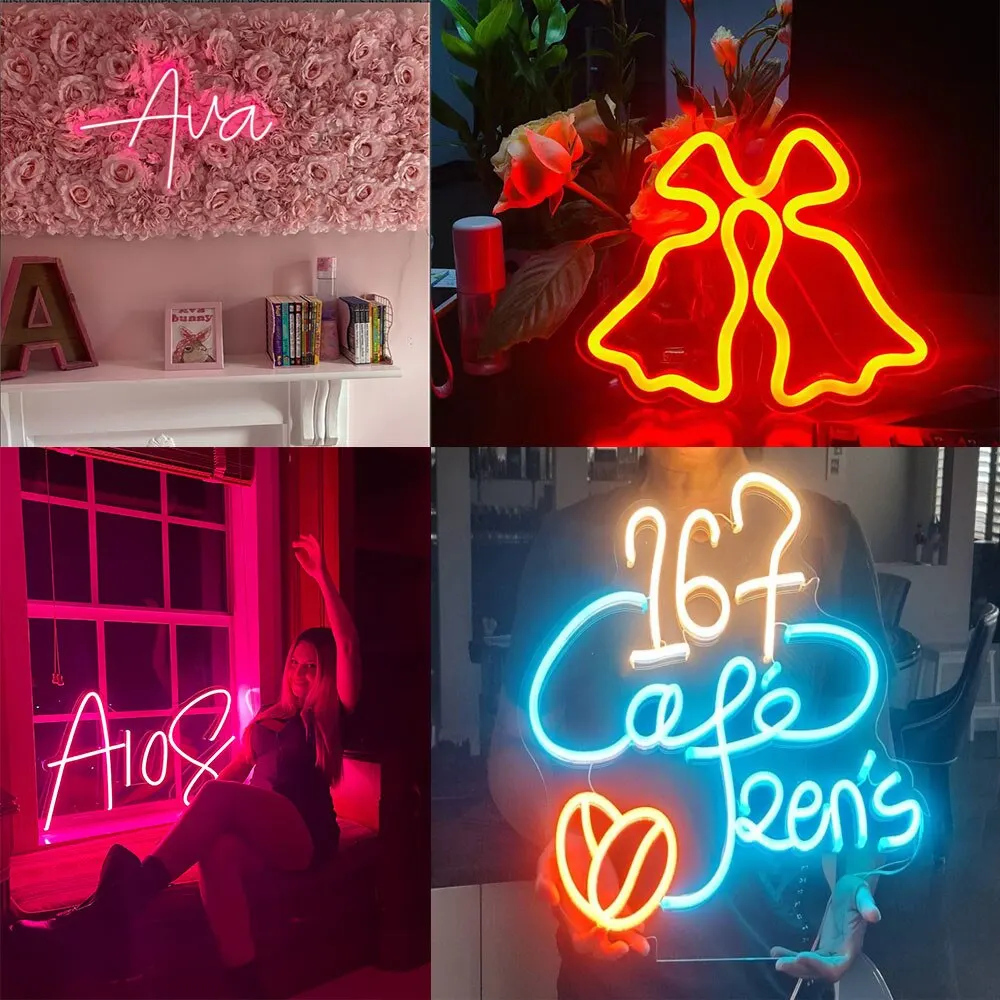 product kitchen decor coffee sign custom neon shop cafe bar home room wall decor club store restaurant cup signage-6