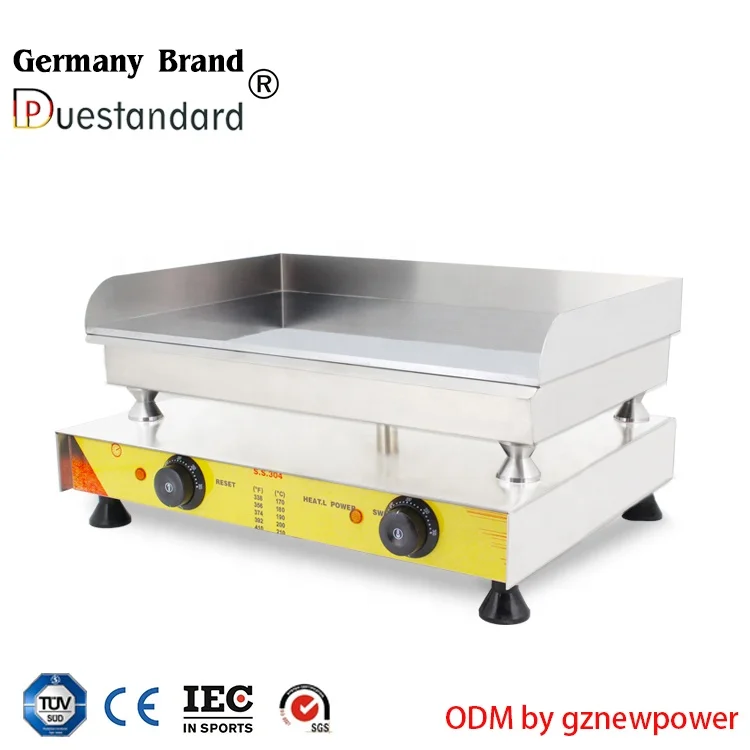 Commercial Dosa Griddle Restaurant Grill Cast Iron Plate Pan Scraper  Pancake Electric Griddle