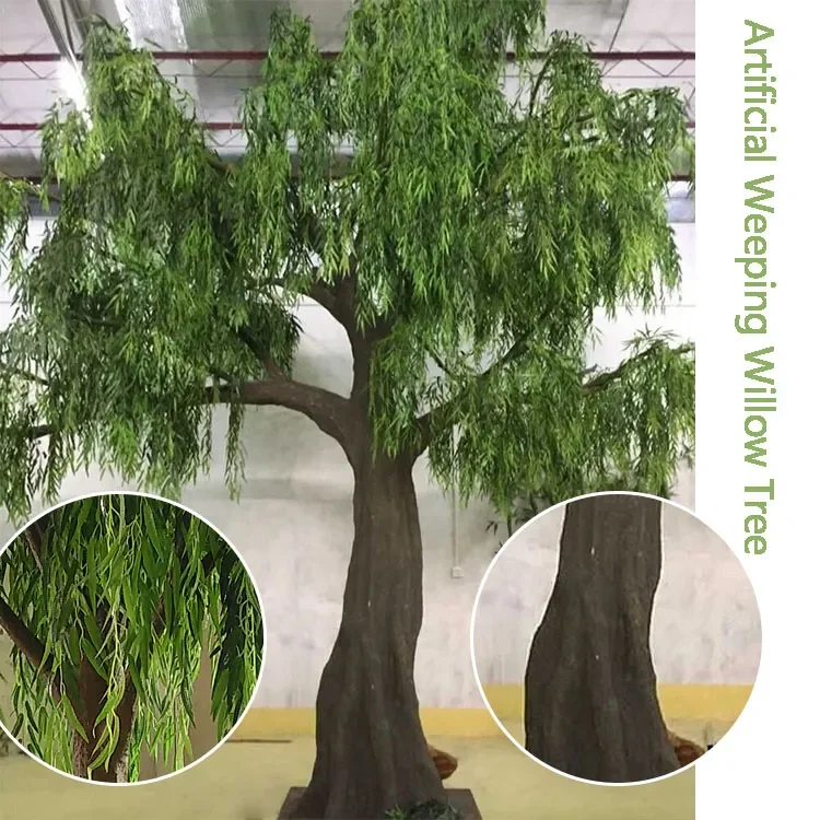 Outdoor Artificial Weeping Willow Tree Artificial Willow Branches Leaves Decorative Tree Buy