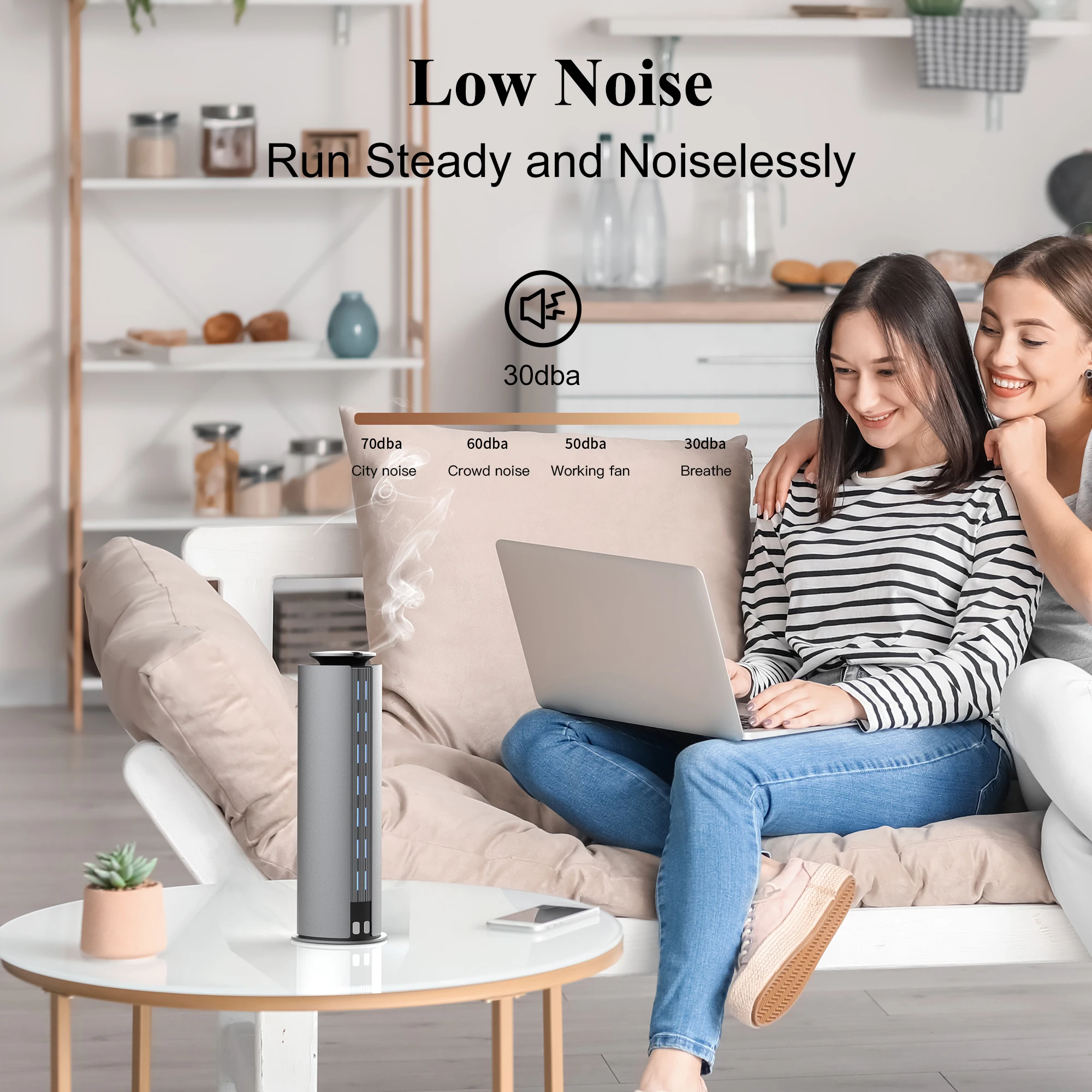 2025 Smart Home Waterless Aroma Fragrance Diffuser with New Rechargeable Battery Portable Installation 1 Year Warranty