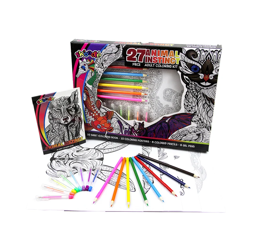 Adult Coloring Book Kits