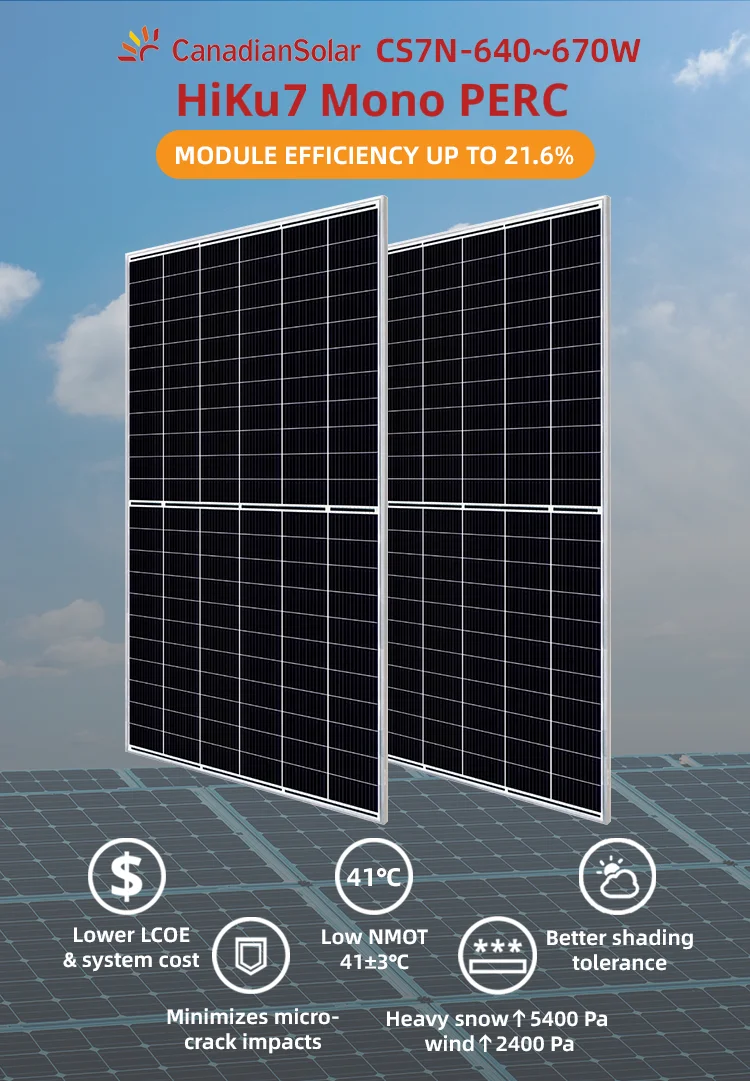 Canadian Solar Panels 650 Watts Mono Pv Panels210mm Solar Cell 600w 640w 660w 665w Solar Power
