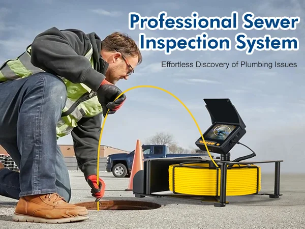 Sewer Camera 23MM Camera Head  4.3Inch Monitor 20M Cable Sewer Pipe Inspection Camera System Used for Pipeline Inspection details