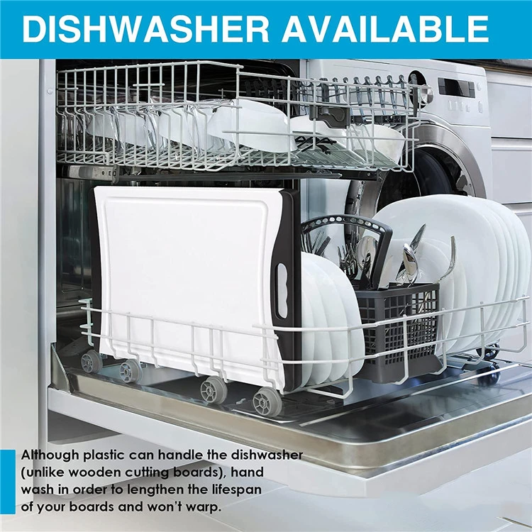 Extra Large Plastic Cutting Board Dishwasher Chopping Board Set Of 3