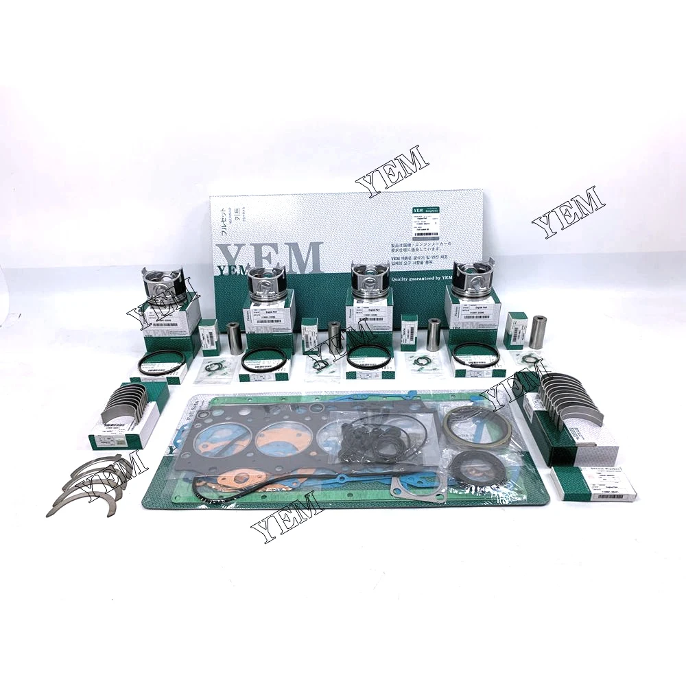 4JG1 Engine Overhaul Kit With Bearings Piston Rings Cylinder Gaskets for Isuzus Agricultural Machinery Spare Parts