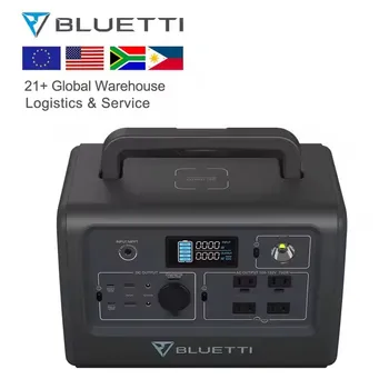 Portable 700Wh 1000W Solar Power Generator for Camping Lithium Ion Battery MPPT Controller Featuring RV Port External Battery