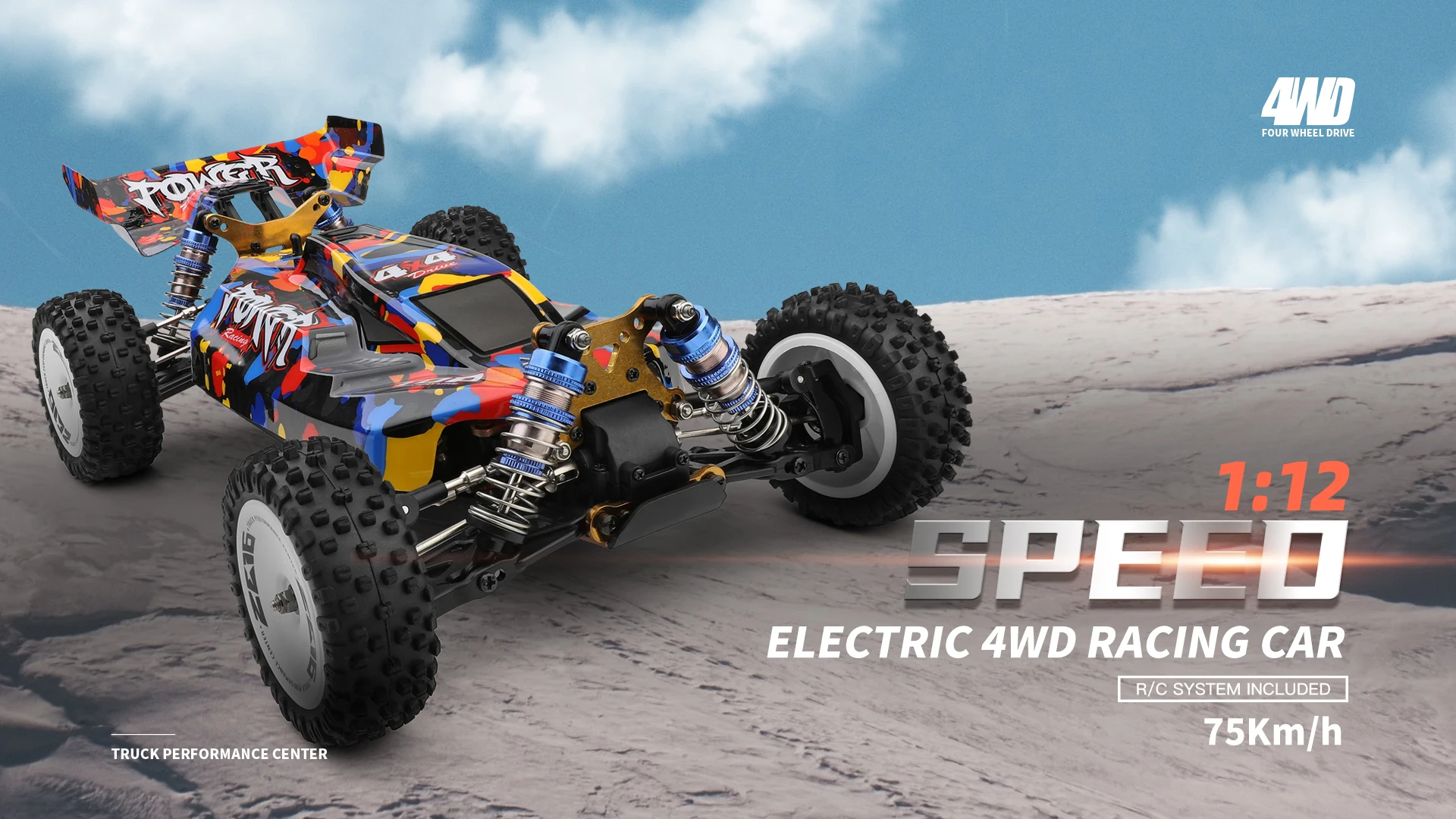 Wltoys 124007 RC Car - High Speed 4WD off-Road Racing