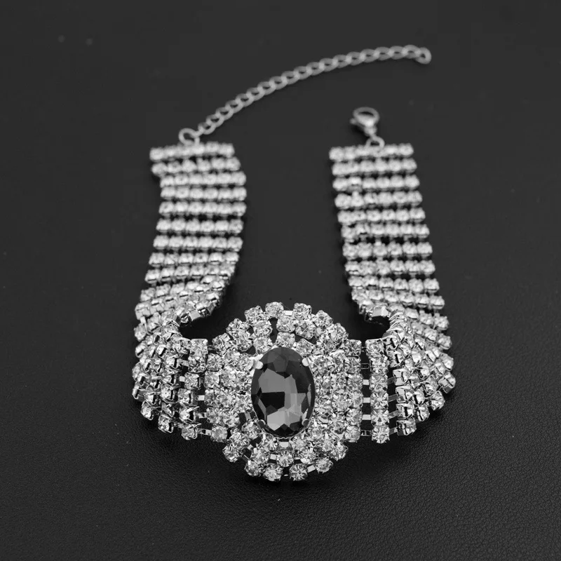 Elegant Multilayer Diamond Choker Necklace