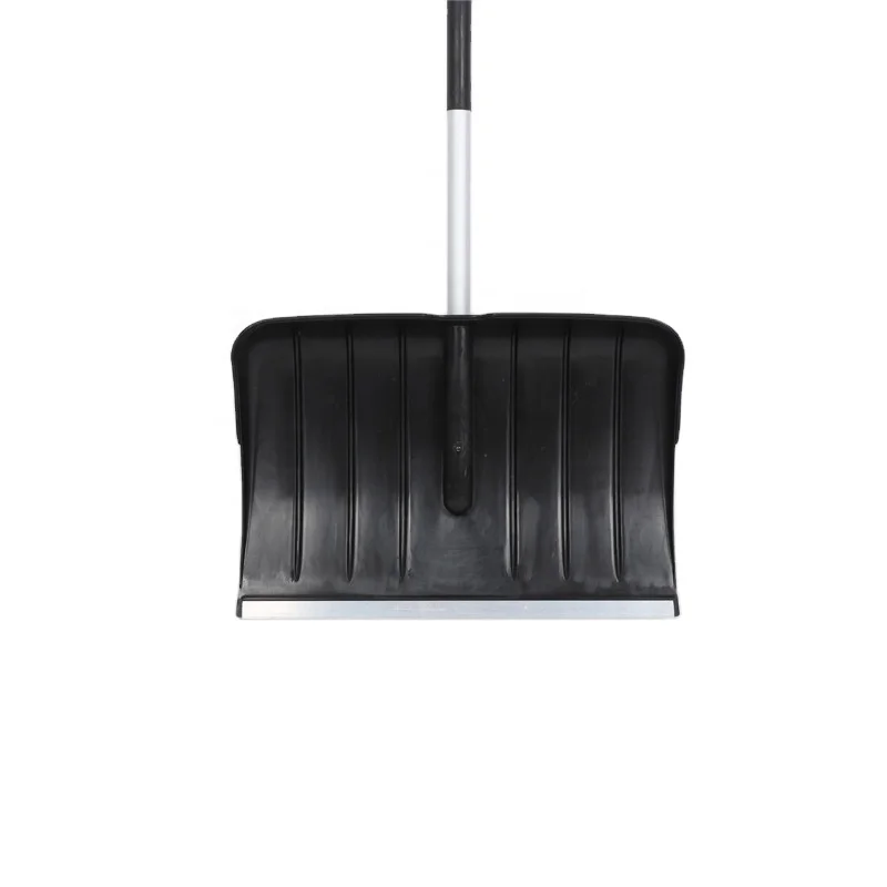 Industrial-grade Plastic Snow Removal Shovel with 140cm Aluminum Handle and Wide Shovel Head - a Fast Snow Removal Tool