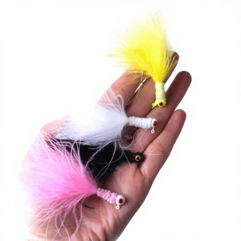NEWUP FH019 1pcs/bag Lead Head Hook Tools Feather Fishing Flies Fly Fishing Accessories Lake – Hooks – view 5