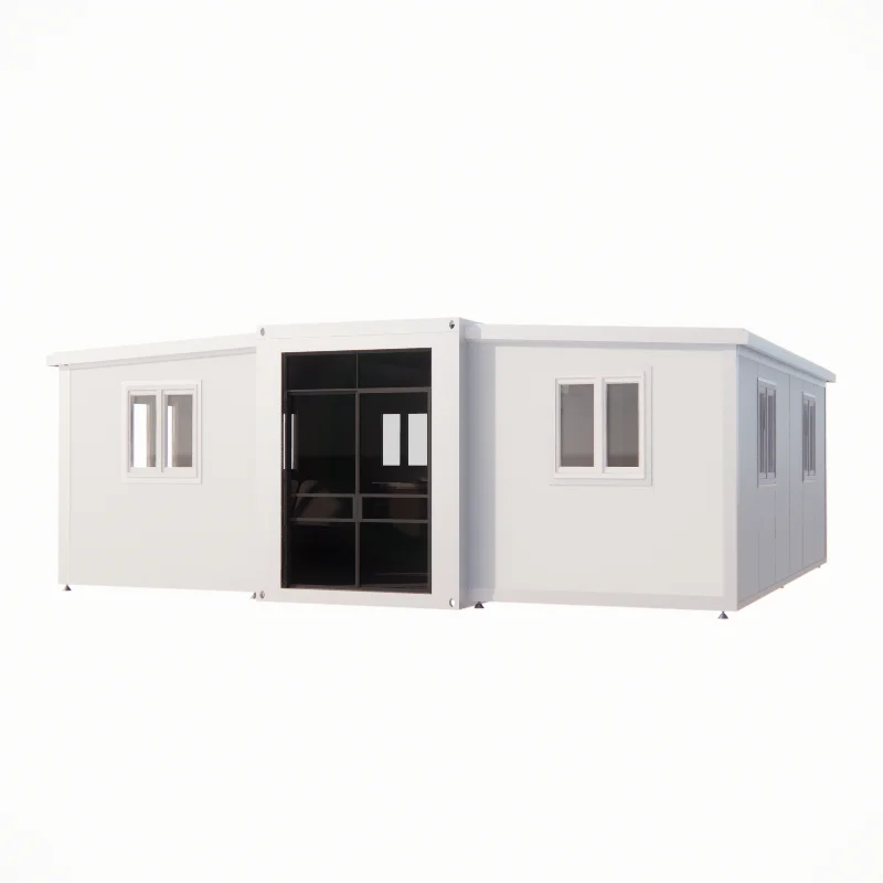 Mobile Foldable Double Winged Container House 40ft & 20ft Integrated Folding Expansion Home supplier