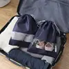 Navy blue shoe bag
