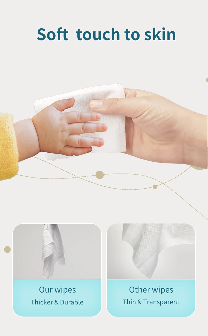 Customizad Square Canister Cleaning Wet Wipes Packaging With Cartoon