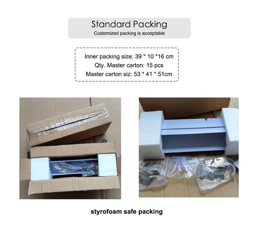 11" Fast Install White Sink Front Tip Out Tray Kit With Hinges For