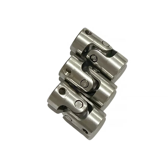 Small Stainless Steel Universal Cardan Joint Pin Block Bearing Single Universal Joint for 8mm Shaft for Food CNC Machining