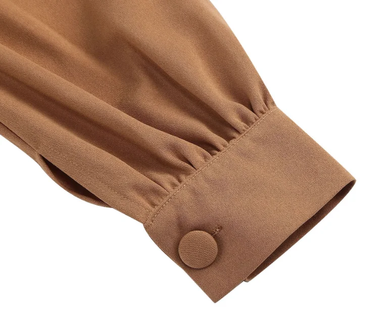 Army Green Solid Color Button Down Retro Notched Lapel Pleated Mature Vintage Mother of the Bride Dresses