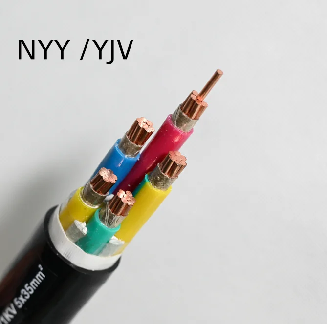 Stromkabel 0,6/1KV NYY/YJV Kupfer leiter Niederspannung xlpe Isolierung PVC-Mantel Gepanzertes Stromübertragungs-Elektrokabel