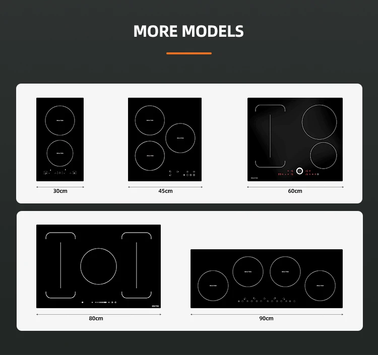 Alibaba.com: 30cm built-in double induction cooktop with white glass, 2 ...