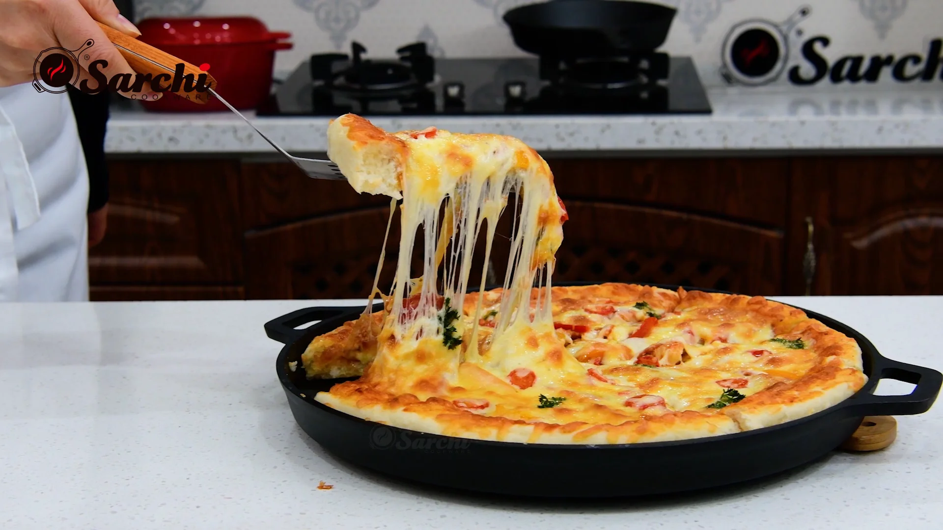 12 Inch 30cm Round Cast Iron Flat Baking Pie Pan Pizza Pan with