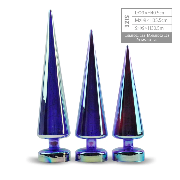 Hot Sale China Manufacture Good Quality Led Glass Christmas Tree Stand Decoration Made In Glass