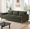 Green + Teddy + 3 Seat + Polyester