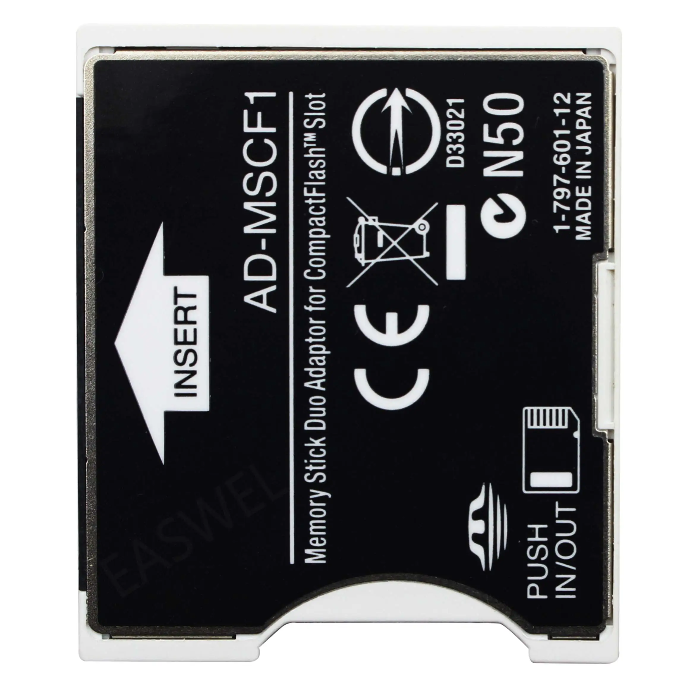 Memory Stick Duo Adapter MS to Compact Flash type II Adapter AD-MSCF1 3.3mm - ANKUX.COM