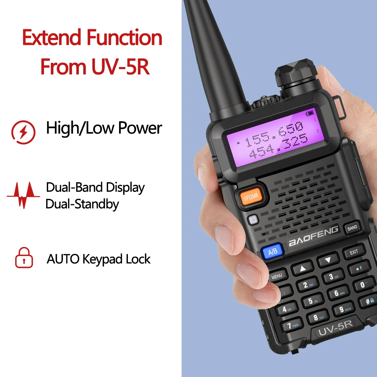 Baofeng Uv-5R Mobile Radio Intercom Communication Spy Devices Subway Equipment Other Hotel Home Security System Walkie Talkie