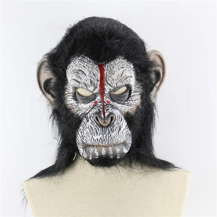 Film And Television Funny Star Ape Rise Ape Horror Mask Monkey Crazy Devil  Disgusting Clown Latex Dress Headgear Halloween Party - Buy Halloween Latex  Headgear Ball Bloody Scary Animal Ape Mask Ball