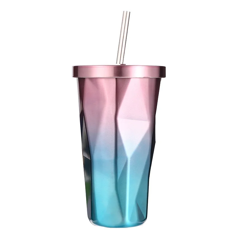Wholesale Amazon Customizable Gradient color Moscow Mule Mug Stainless Steel Double Walled Stainless Steel Beer Cup